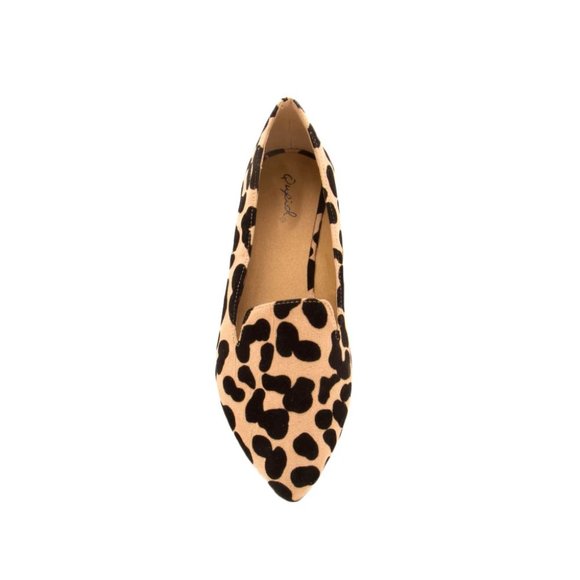 Closeout Sale! Tan Black Leopard Ballerina Flats Size 6 & Size 7 - Picture 5 of 5